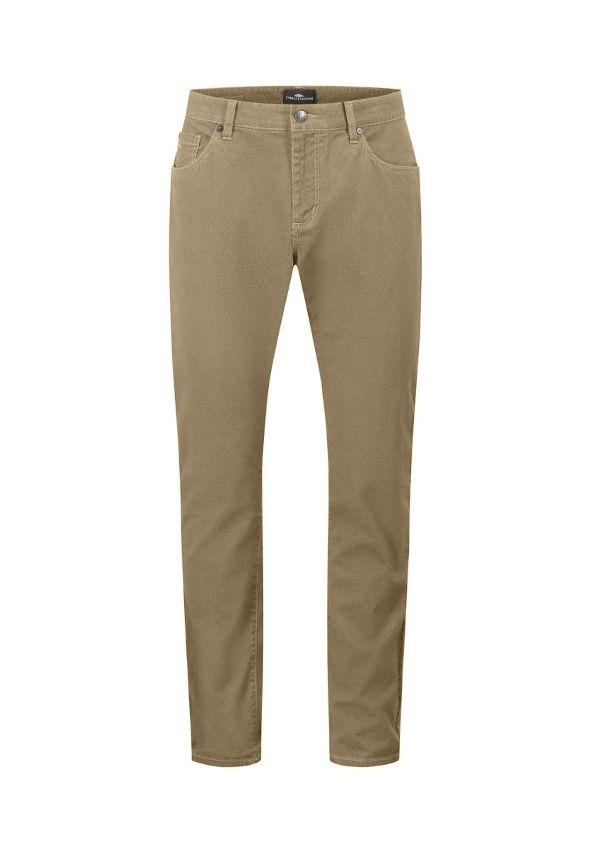 Woven 5 Pocket Micro Print Trousers - RUTHERFORD & Co