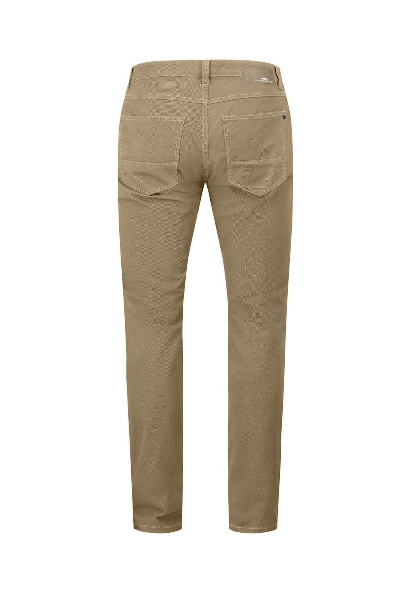 Woven 5 Pocket Micro Print Trousers - RUTHERFORD & Co