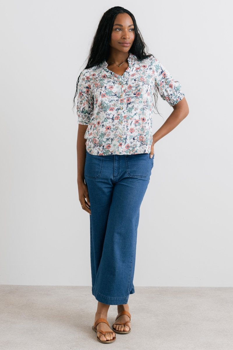 Wren Blouse Rewild Ecru - RUTHERFORD & Co