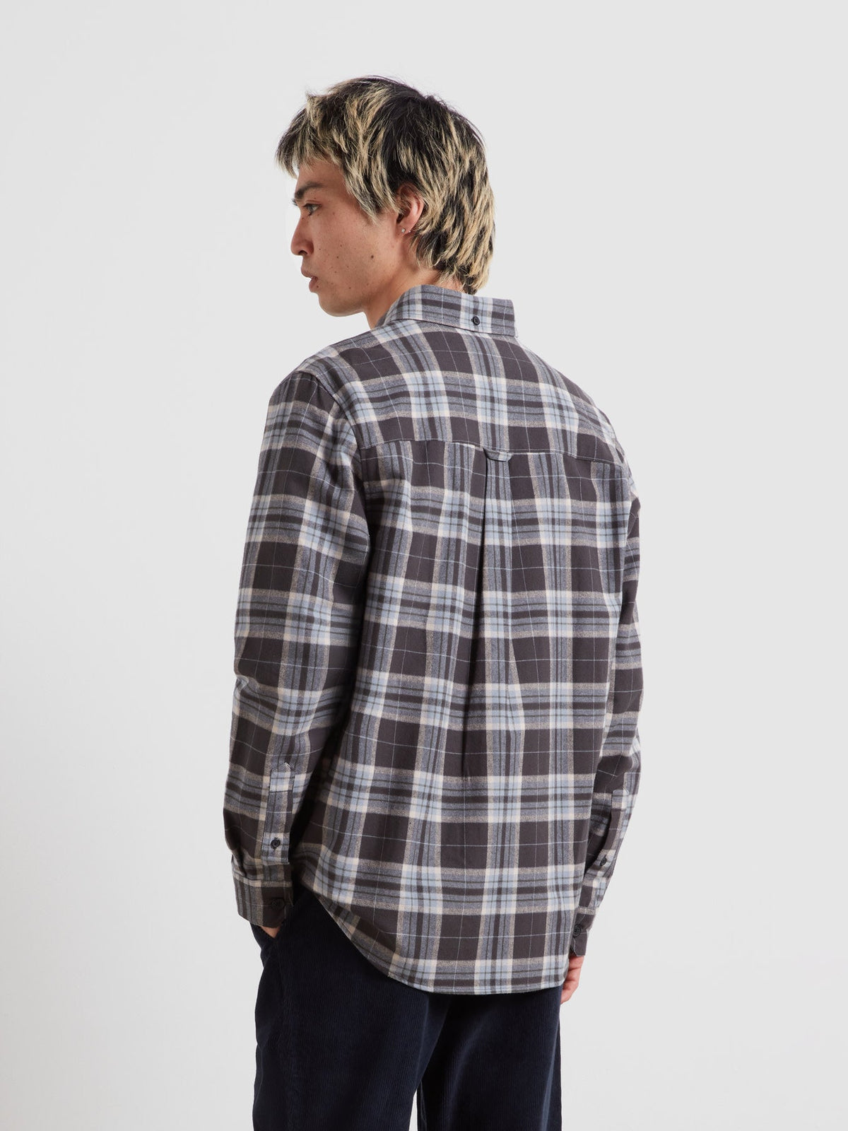 Marvin Relaxed Fit Check Flannel Shirt In Rosemary