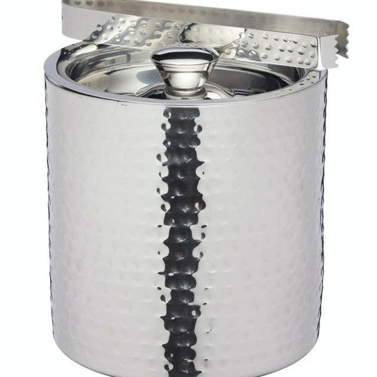 BarCraft Small Hammered Ice Bucket with Lid - RUTHERFORD & Co