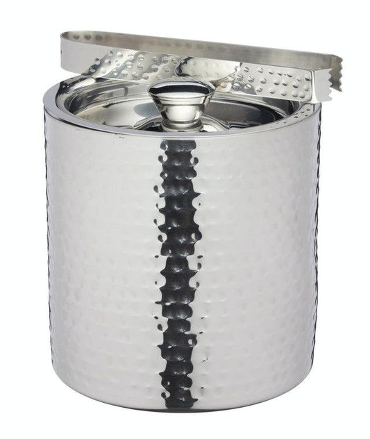 BarCraft Small Hammered Ice Bucket with Lid - RUTHERFORD & Co