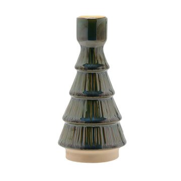 Ceramic Candle Holder - Green
