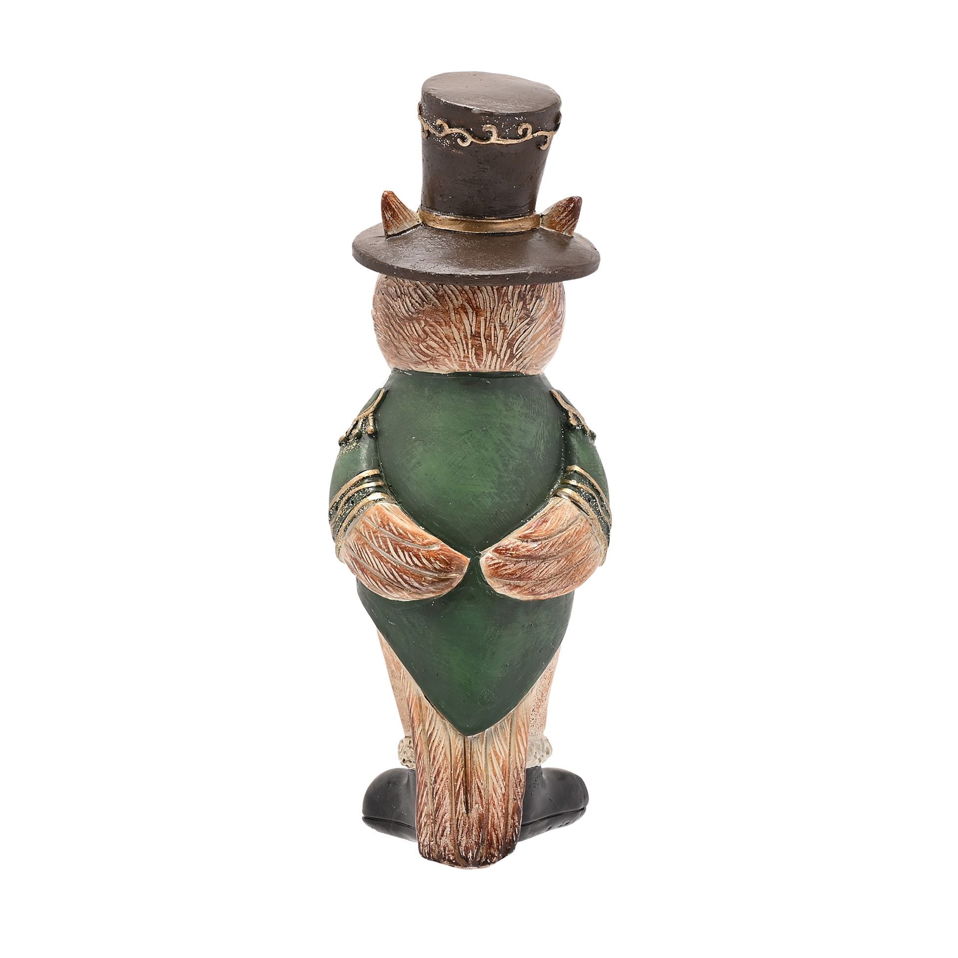 Christmas Owl Top Hat Figurine