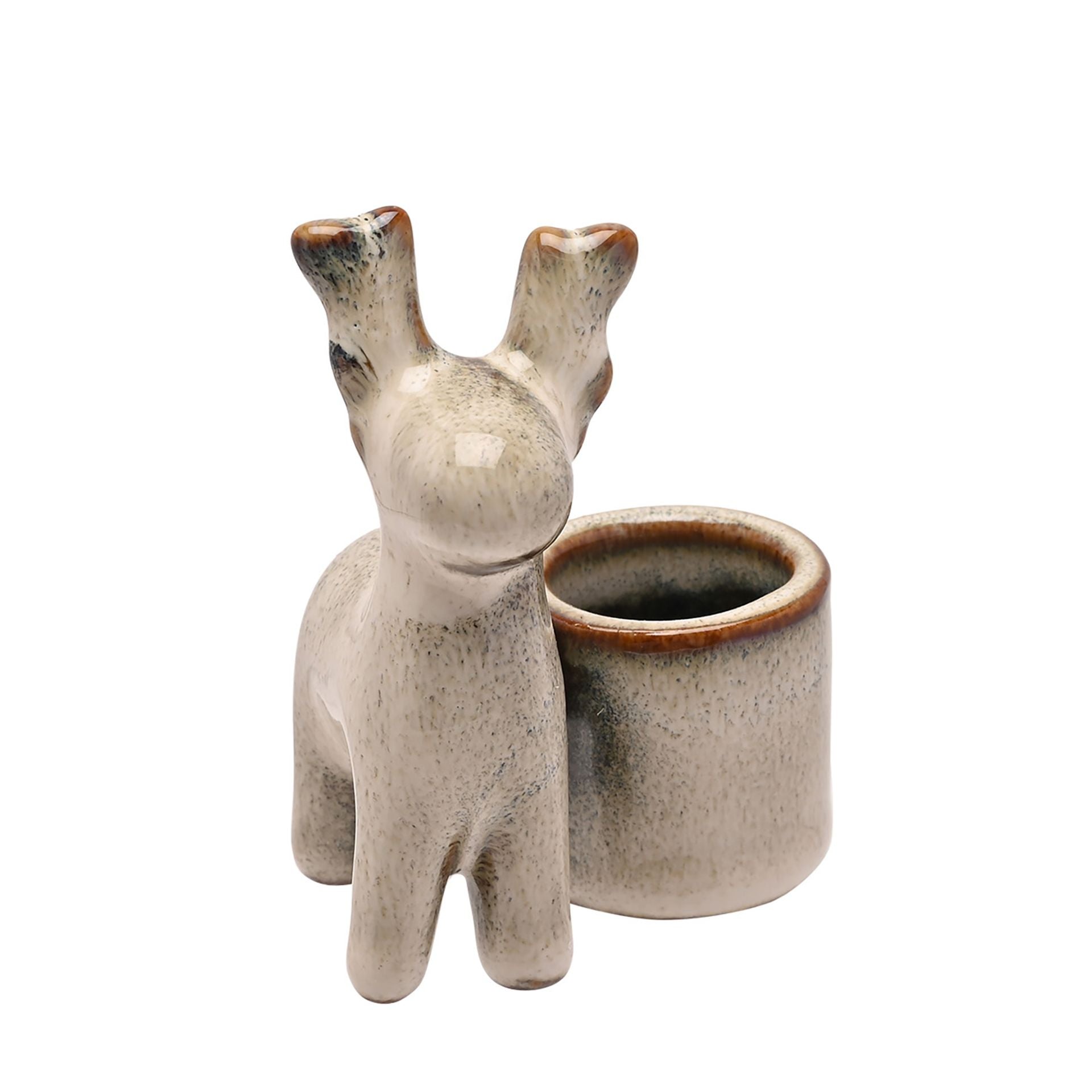 Ceramic Reindeer Candle Holder
