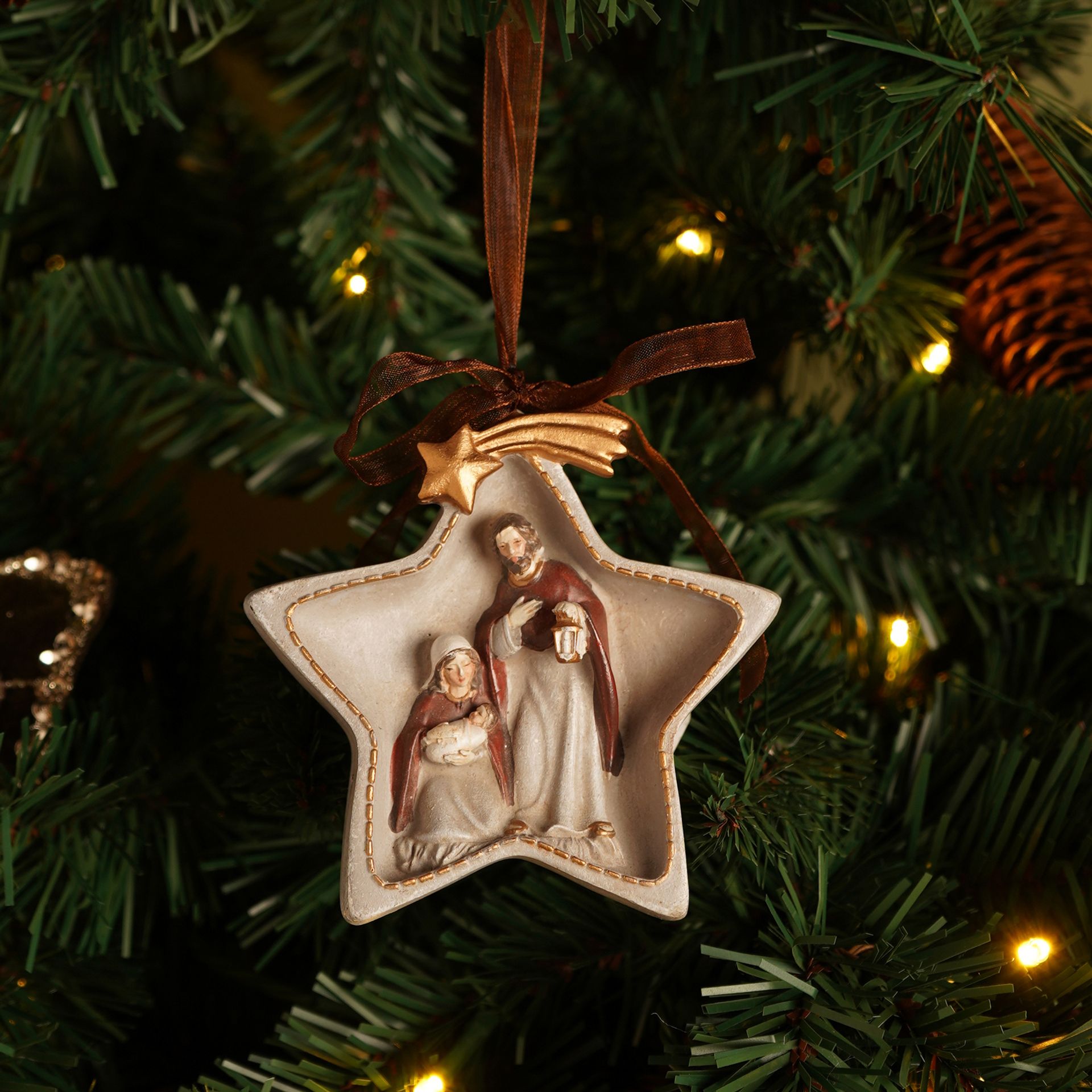 Nativity Star Shaped Decoration
