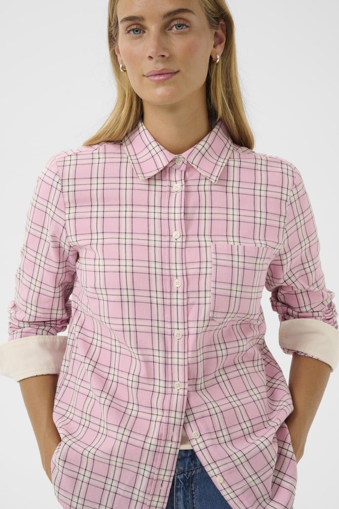 YanaPW SH Pink Check - RUTHERFORD & Co