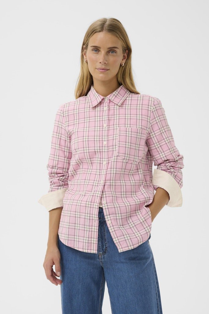 YanaPW SH Pink Check - RUTHERFORD & Co