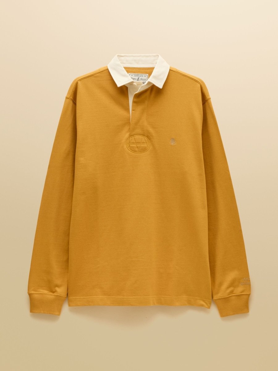 Yellow Rugby Club Long Sleeve Plain Shirt - RUTHERFORD & Co
