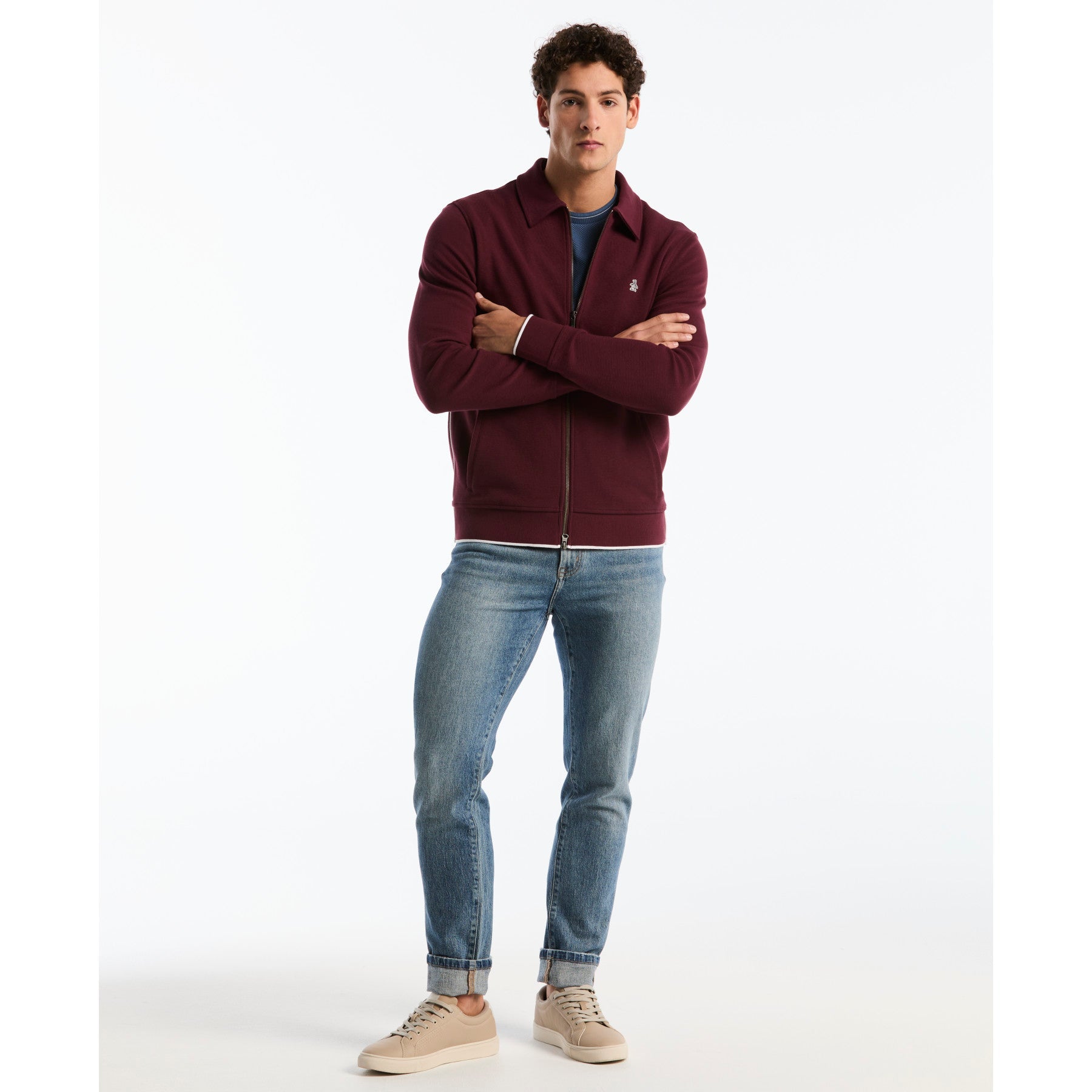 Piped Track Jacket In Port Royale