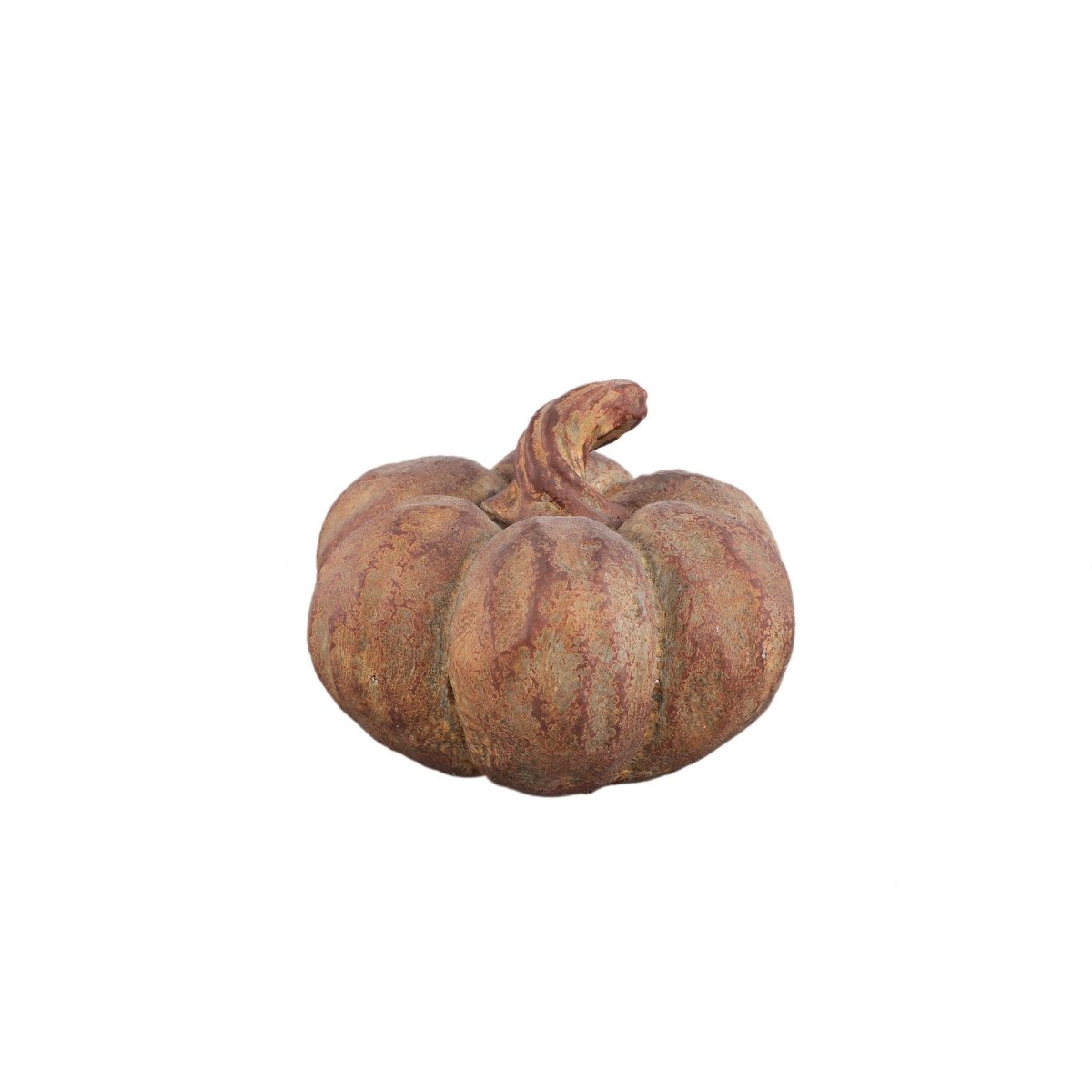Yunis Rust Cement Pumpkin Ornament – Small - RUTHERFORD & Co