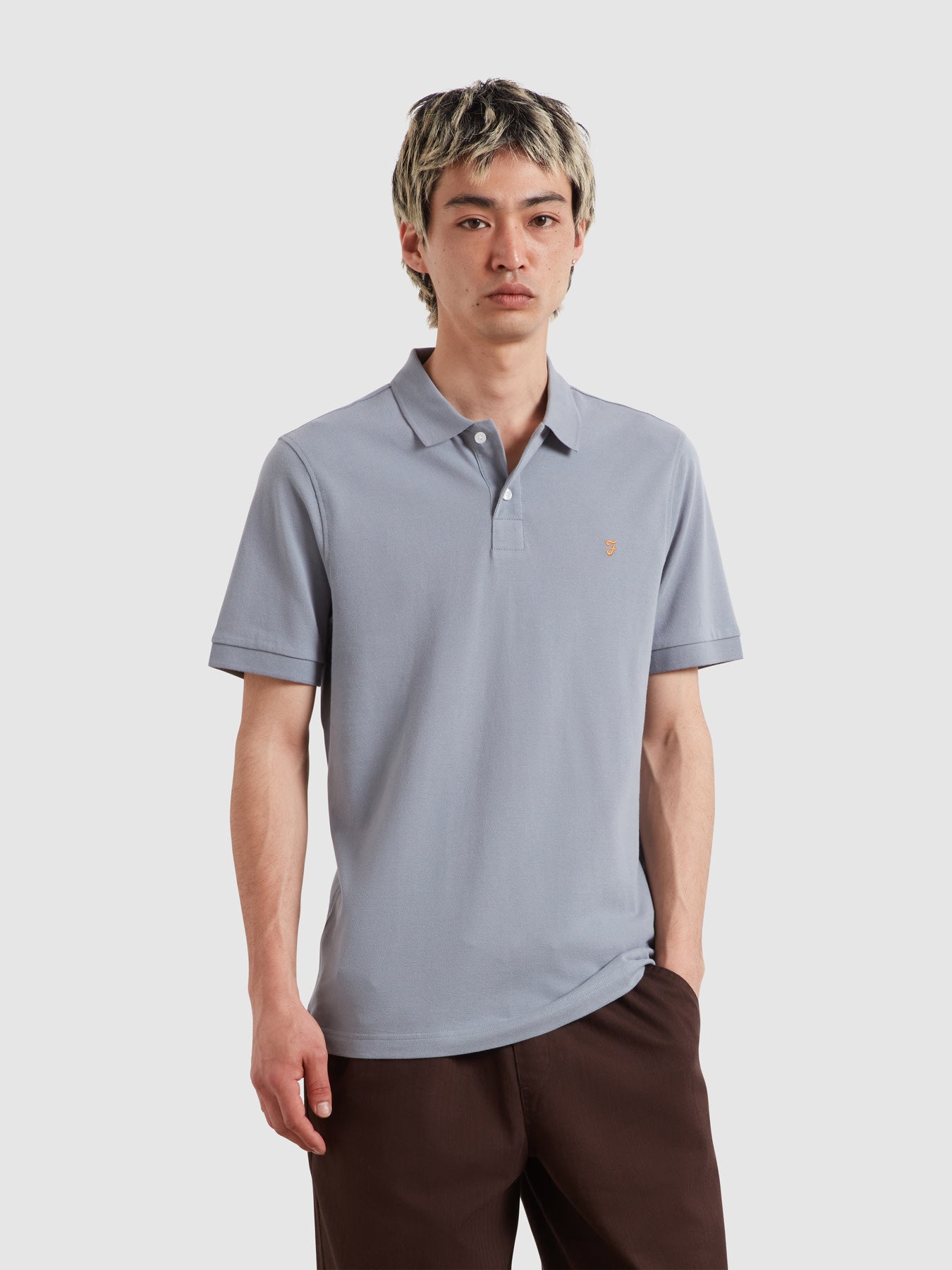 Cunningham Polo Shirt In Icelandic Blue