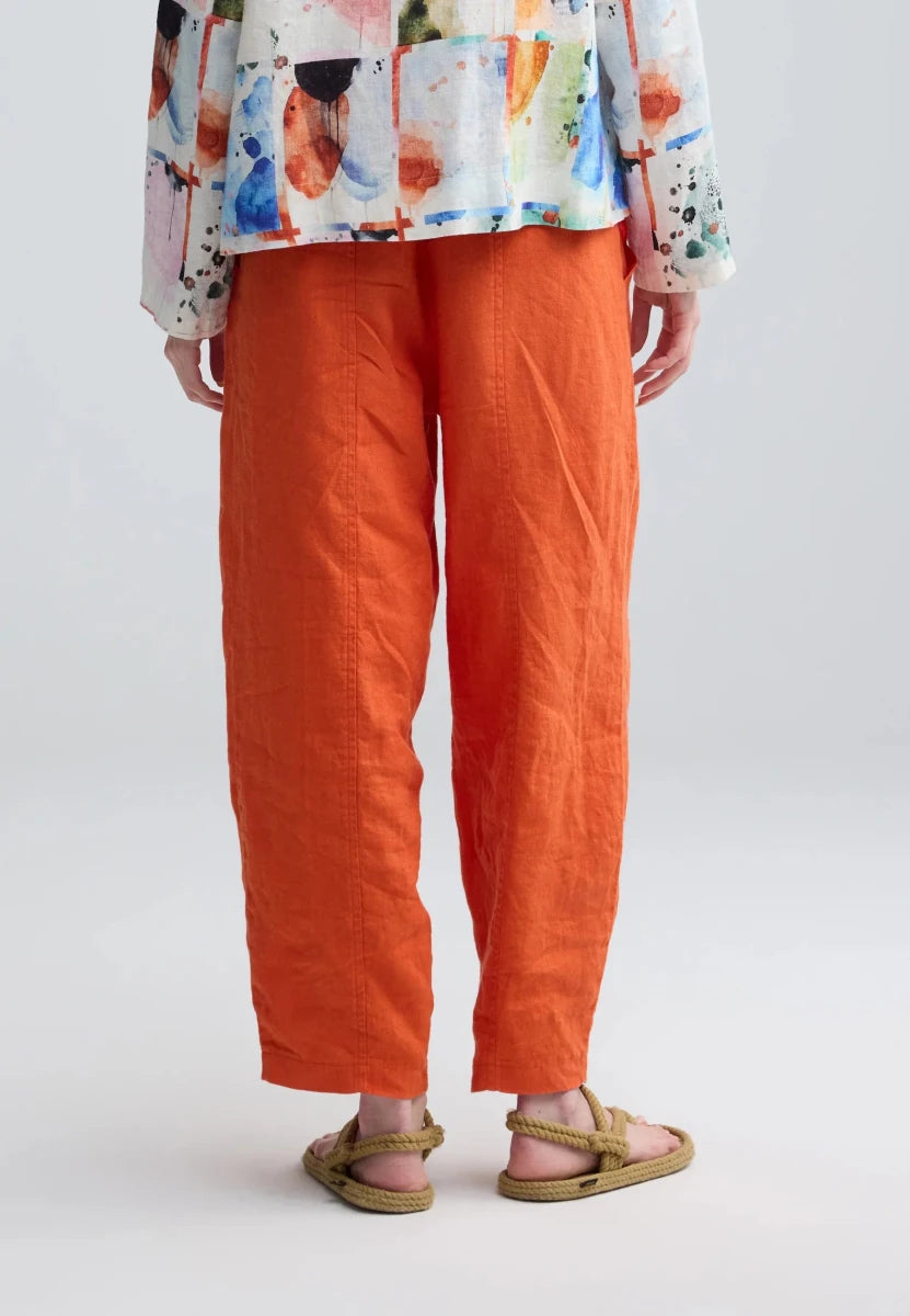 ZENYA Solid linen pants - RUTHERFORD & Co