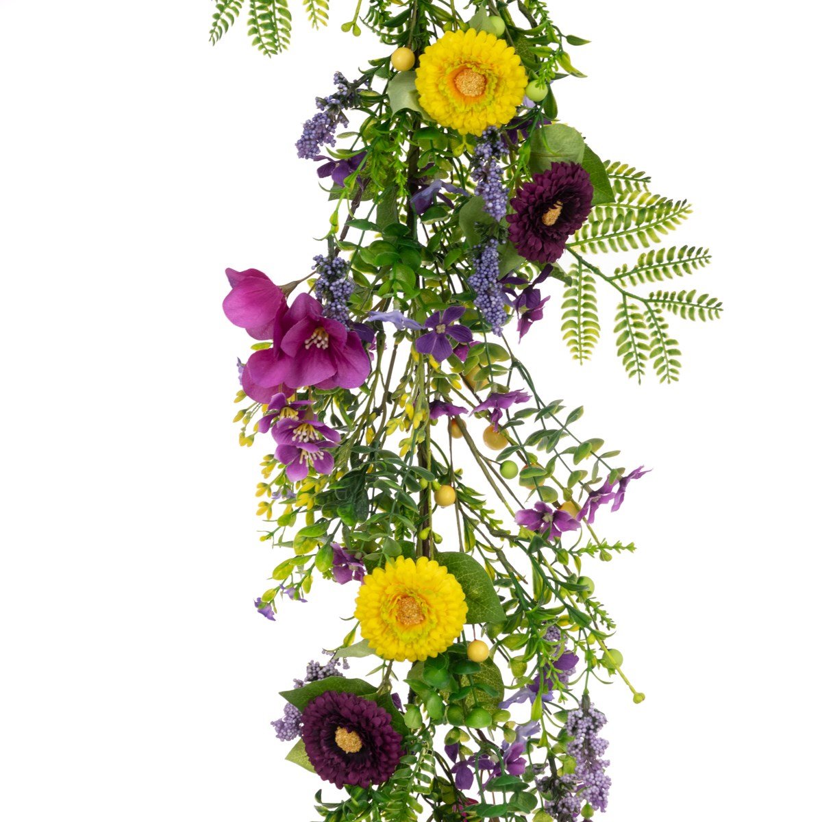 Zinnia & Princess Flower Garland/Multi - RUTHERFORD & Co
