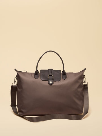 Zip Top Weekend Bag - Mocha Brown - RUTHERFORD & Co