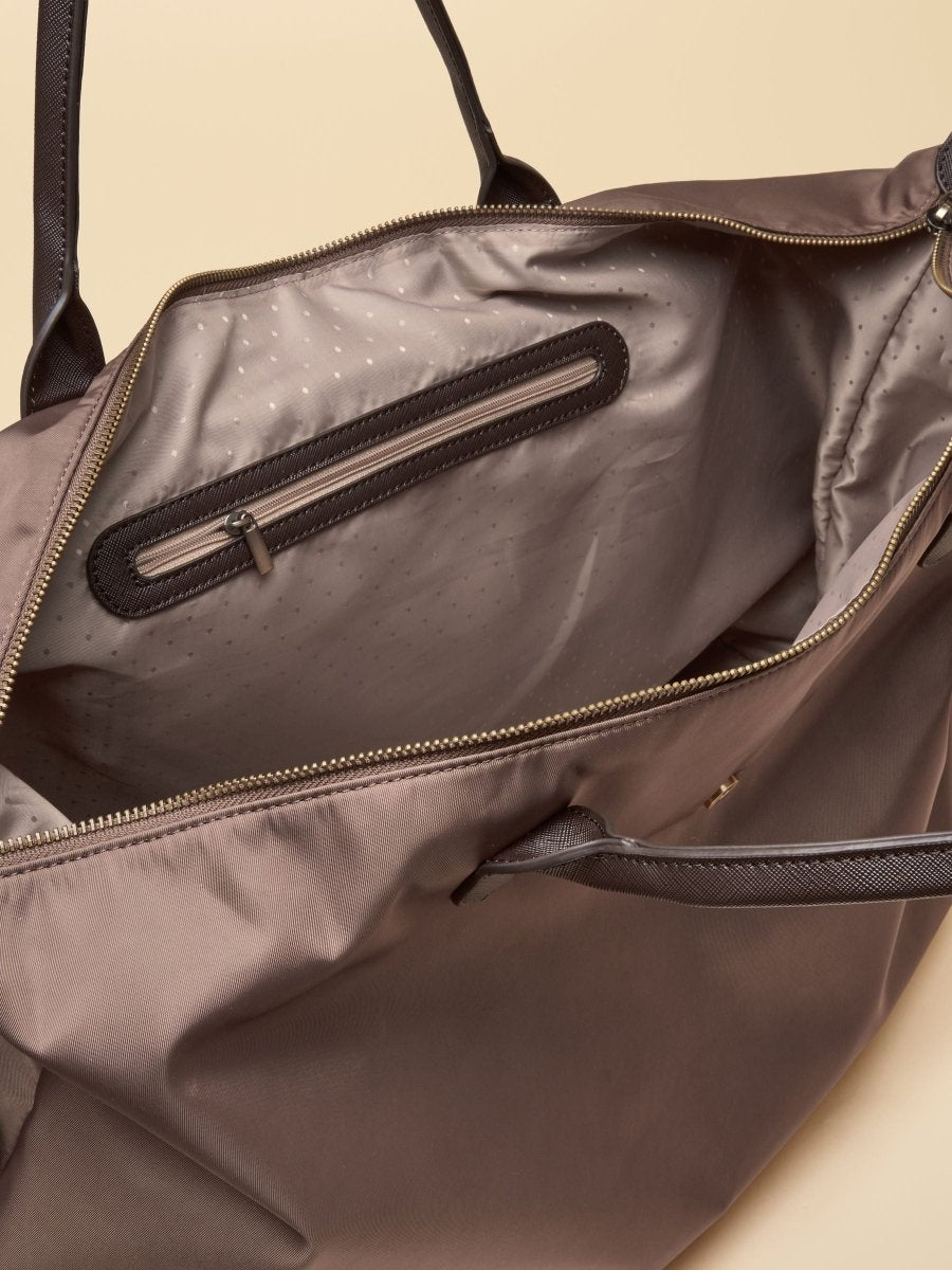 Zip Top Weekend Bag - Mocha Brown - RUTHERFORD & Co