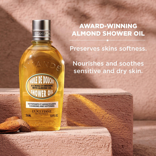 Almond Shower Oil 250ml - RUTHERFORD & Co