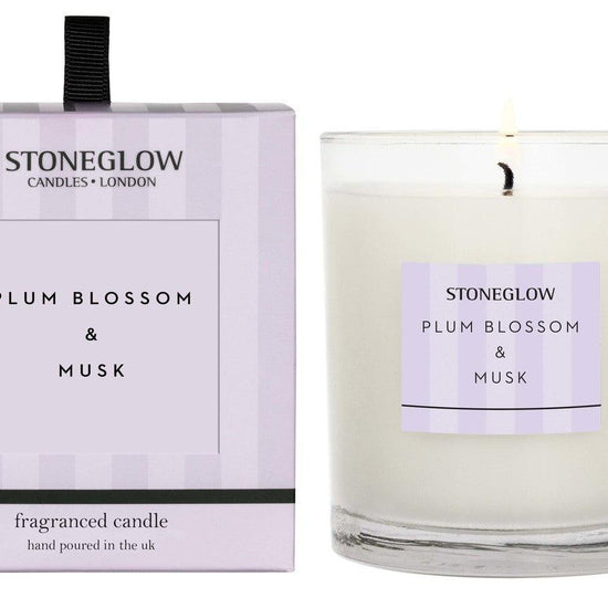 Plum Blossom & Musk - Scented Candle - Boxed Tumbler - RUTHERFORD & Co
