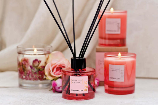 Light - Blush Rose & Peony - Reed Diffuser - RUTHERFORD & Co