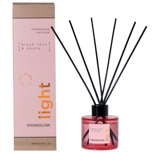 Light - Blush Rose & Peony - Reed Diffuser - RUTHERFORD & Co