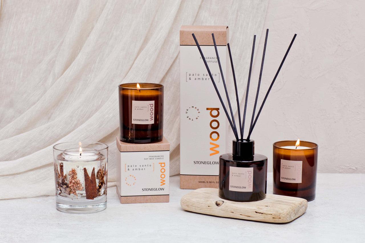 Wood - Palo Santo & Amber - Reed Diffuser - RUTHERFORD & Co