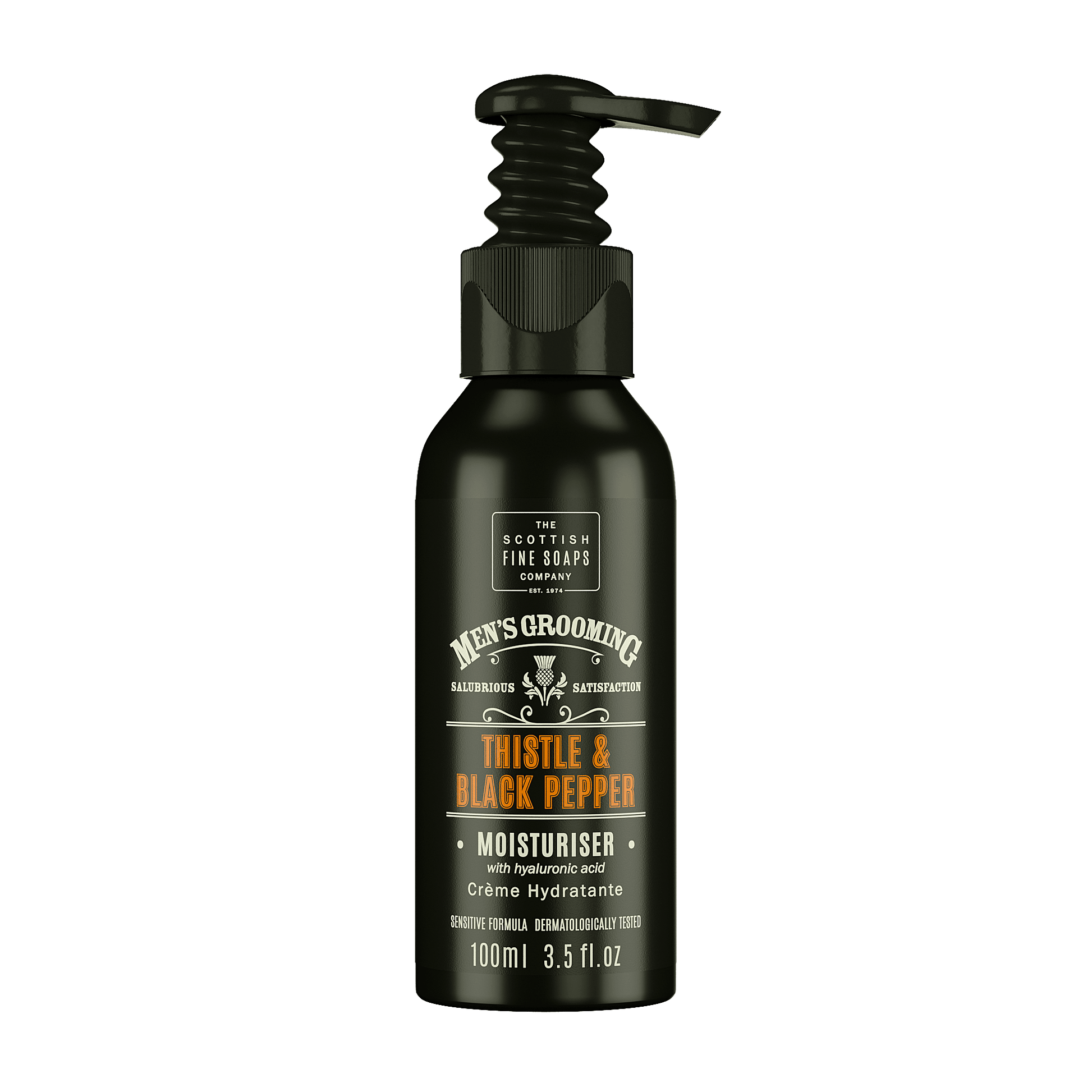 Thistle & Black Pepper Moisturiser - 100ml Pump Bottle - RUTHERFORD & Co