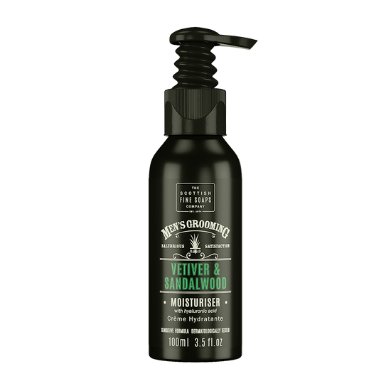 Vetiver & Sandalwood Moisturiser -100ml Pump Bottle - RUTHERFORD & Co