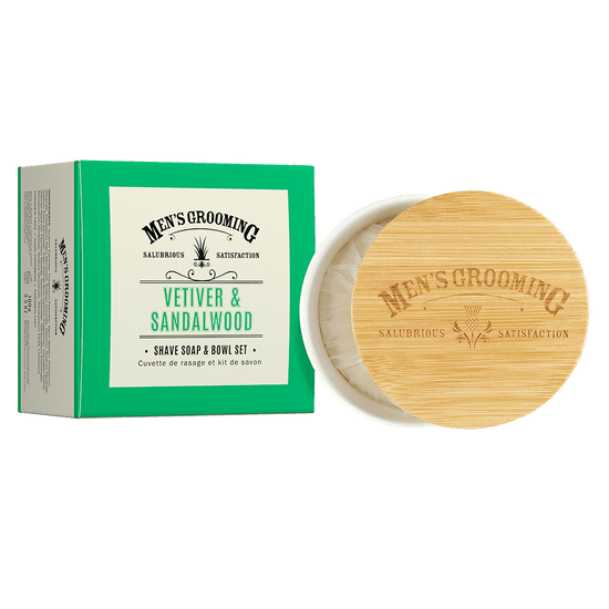 Vetiver & Sandalwood Shave Soap & Bowl Set - RUTHERFORD & Co
