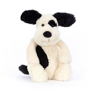 Bashful Black & Cream Puppy Medium - RUTHERFORD & Co