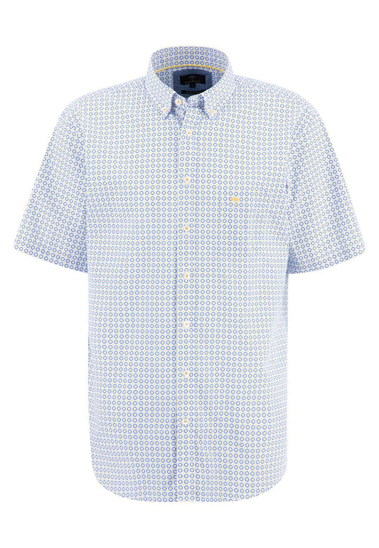 Summer Combi Print, Button Down Short Sleeve - RUTHERFORD & Co