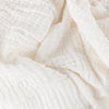 Lark Crinkle Cotton Throw White - RUTHERFORD & Co