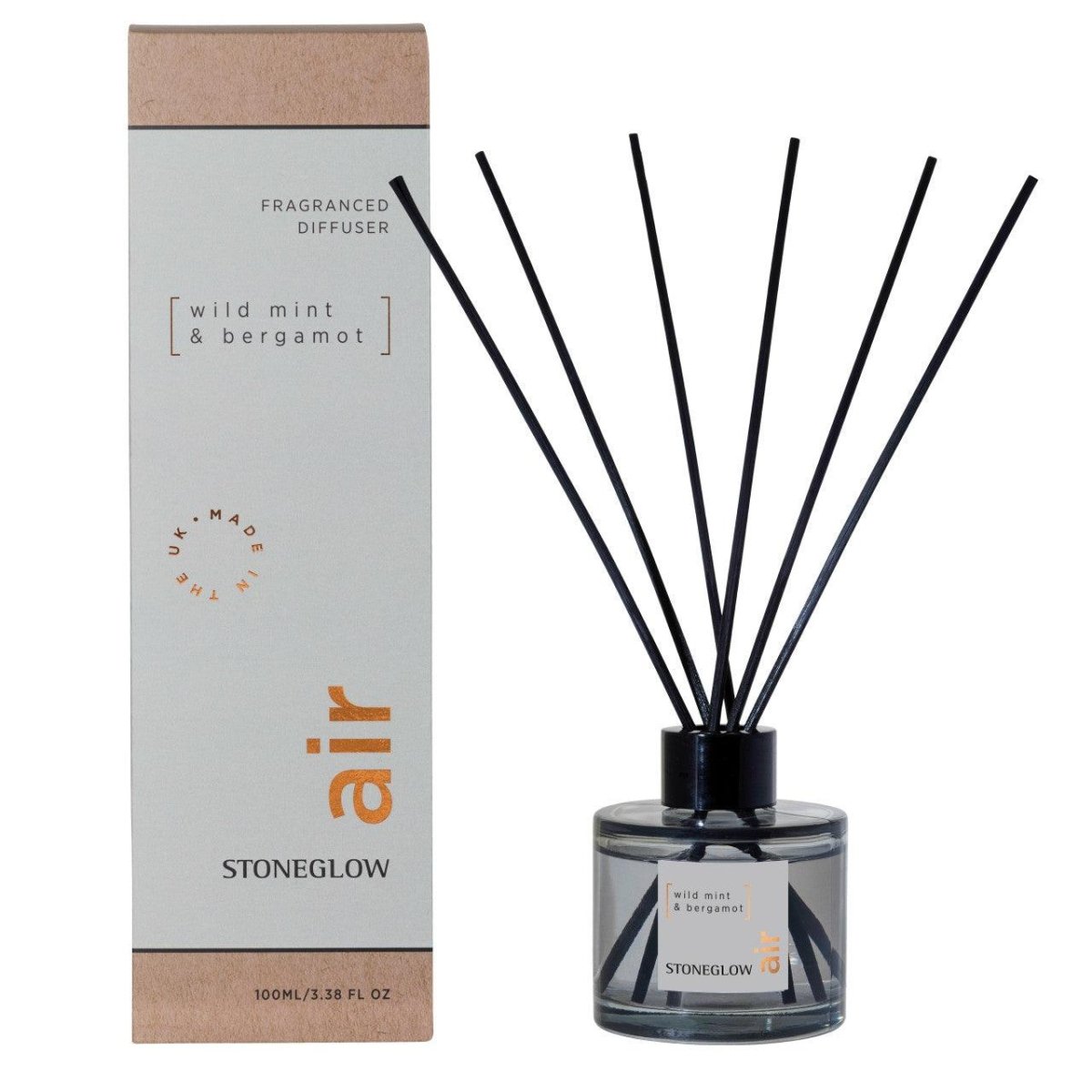 Air - Wild Mint & Bergamot - Reed Diffuser - RUTHERFORD & Co