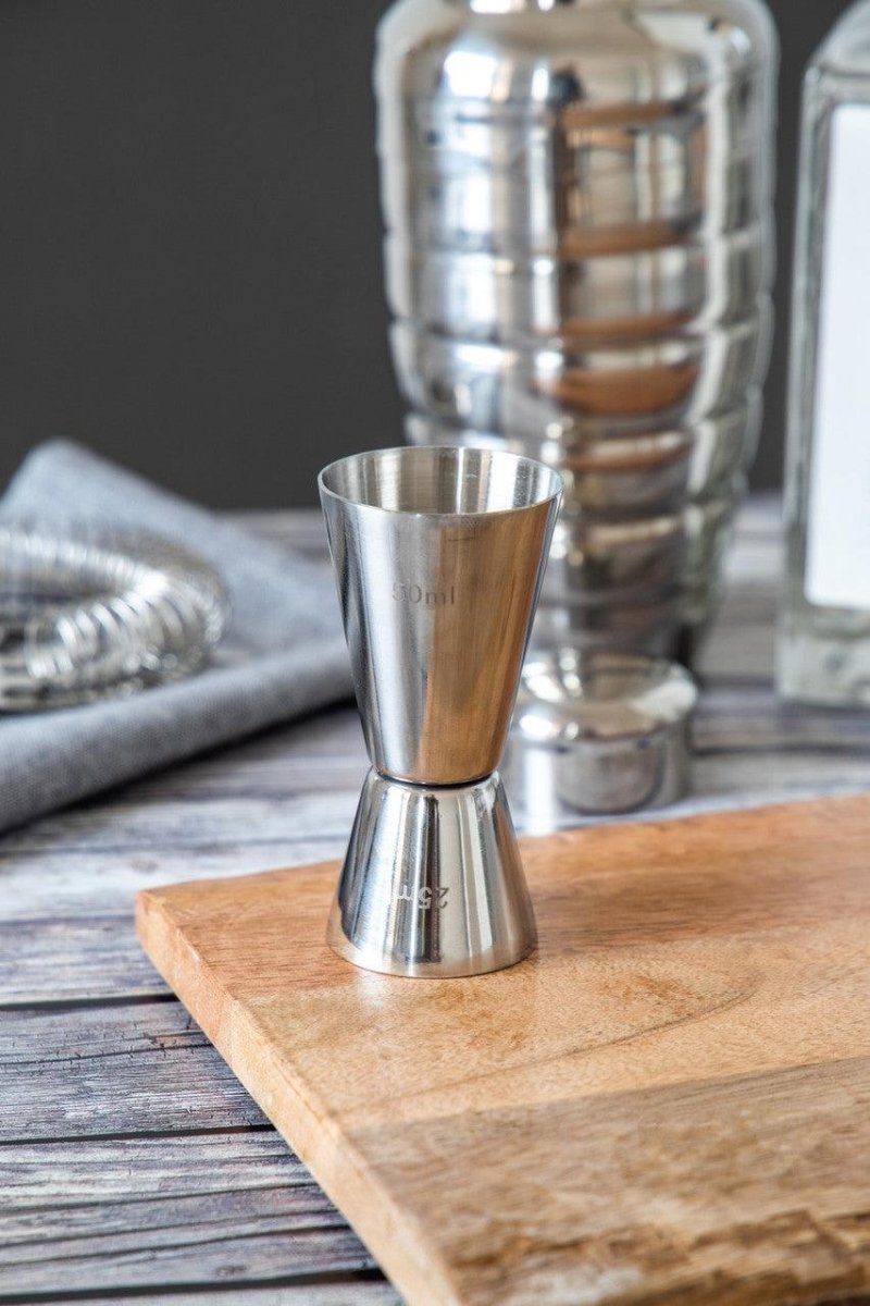 BarCraft Stainless Steel Dual Spirit Measure Cup - RUTHERFORD & Co