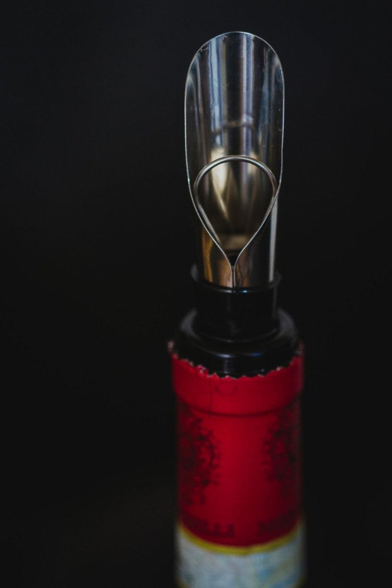 BarCraft Stainless Steel Wine Pourer with Stopper - RUTHERFORD & Co