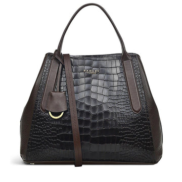 BAYLIS ROAD 2.0 - FAUX CROC - Medium Zip - Top Shoulder - RUTHERFORD & Co