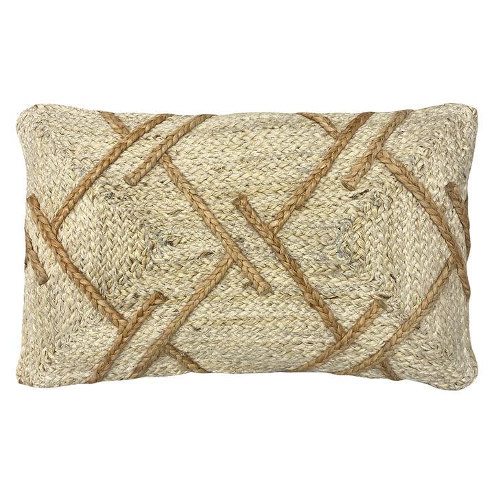 Boda Braided Jute Cushion Natural - RUTHERFORD & Co