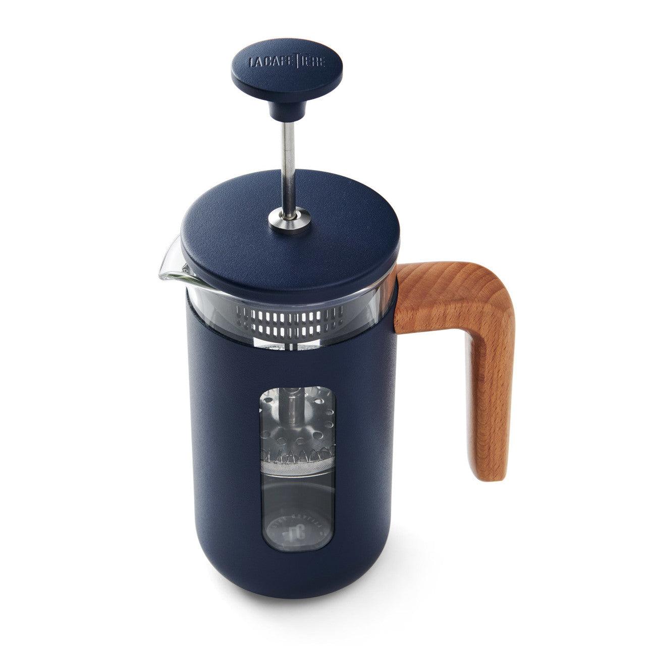 La Cafetière Pisa 3-Cup Cafetiere, Navy - RUTHERFORD & Co