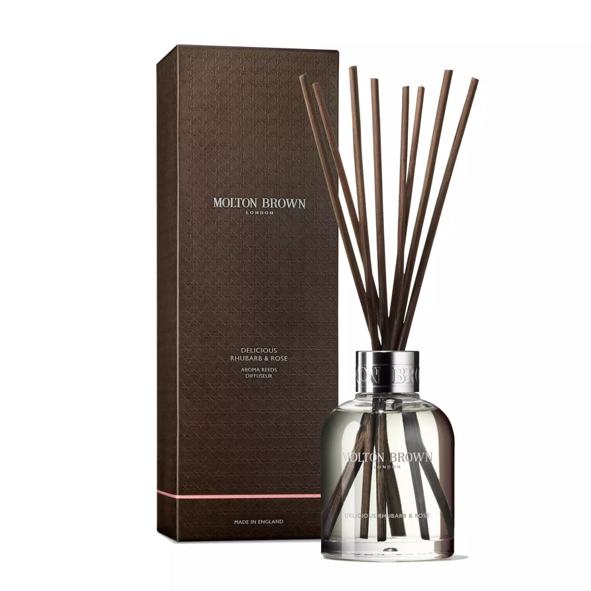 Delicious Rhubarb & Rose Aroma Reeds - RUTHERFORD & Co