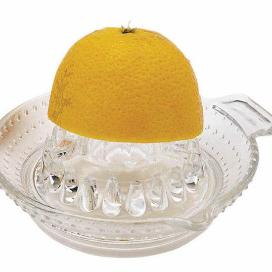 KitchenCraft Round Glass Lemon / Citrus Fruit Squeezer - RUTHERFORD & Co