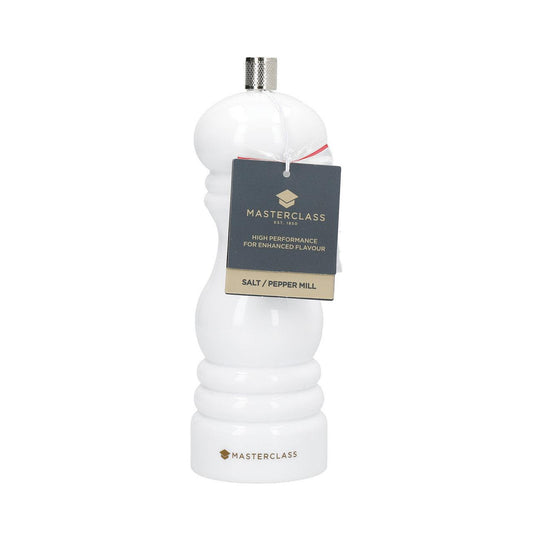 MasterClass Salt or Pepper Mill (17cm) - White - RUTHERFORD & Co