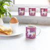 KitchenCraft 80ml Porcelain Unicorn Espresso Cup - RUTHERFORD & Co