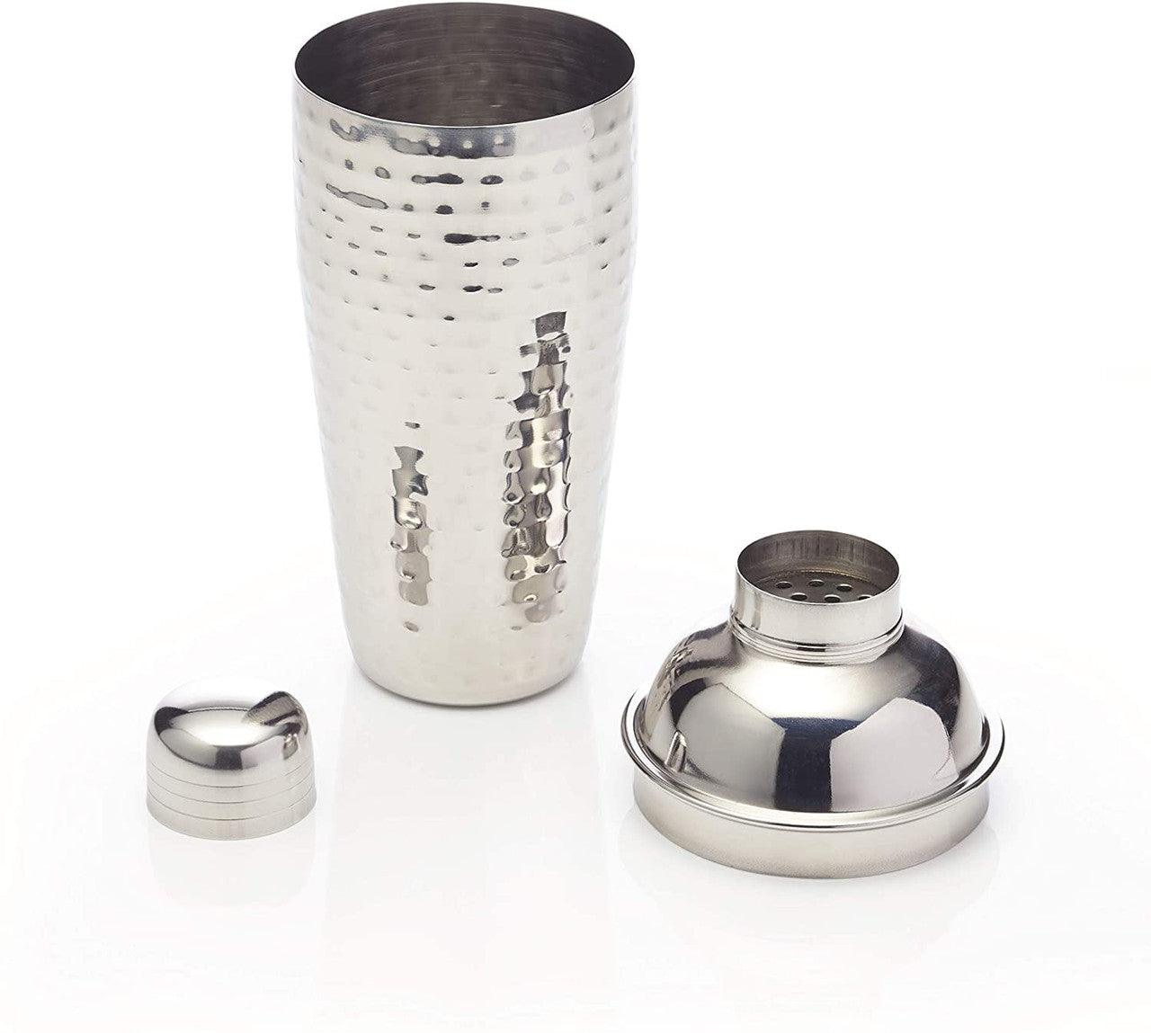 BarCraft Hammered-Steel Textured Cobbler-Style Shaker - RUTHERFORD & Co