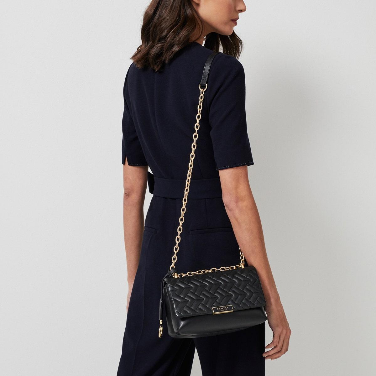 MILL BAY GEO Medium Flapover Cross Body Bag RUTHERFORD & Co