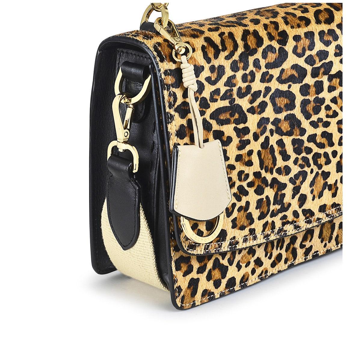 ADIE ROAD - FAUX LEOPARD - Small Flapover Cross Body - RUTHERFORD & Co