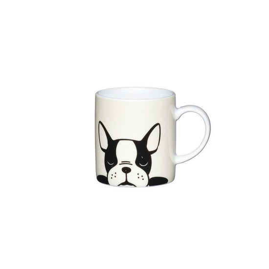 KitchenCraft 80ml Porcelain French Bulldog Espresso Cup - RUTHERFORD & Co