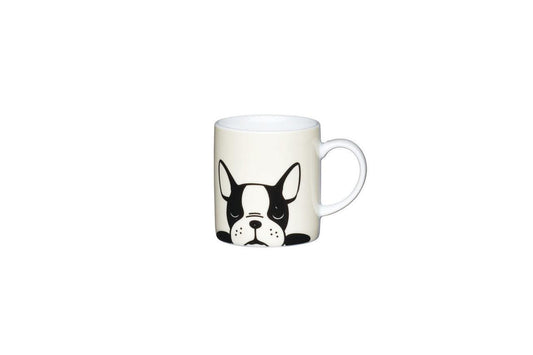 KitchenCraft 80ml Porcelain French Bulldog Espresso Cup - RUTHERFORD & Co