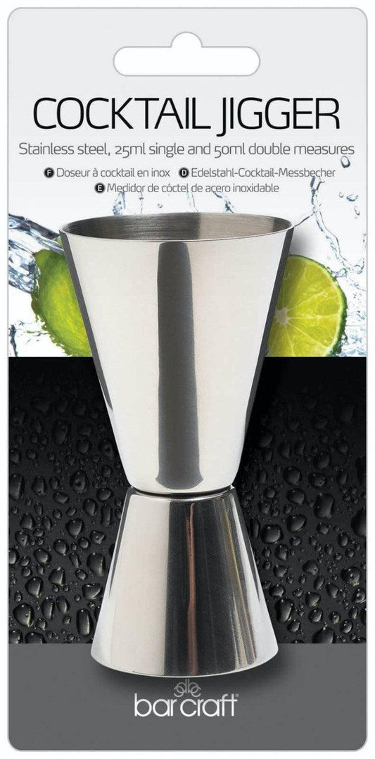 BarCraft Stainless Steel Dual Spirit Measure Cup - RUTHERFORD & Co