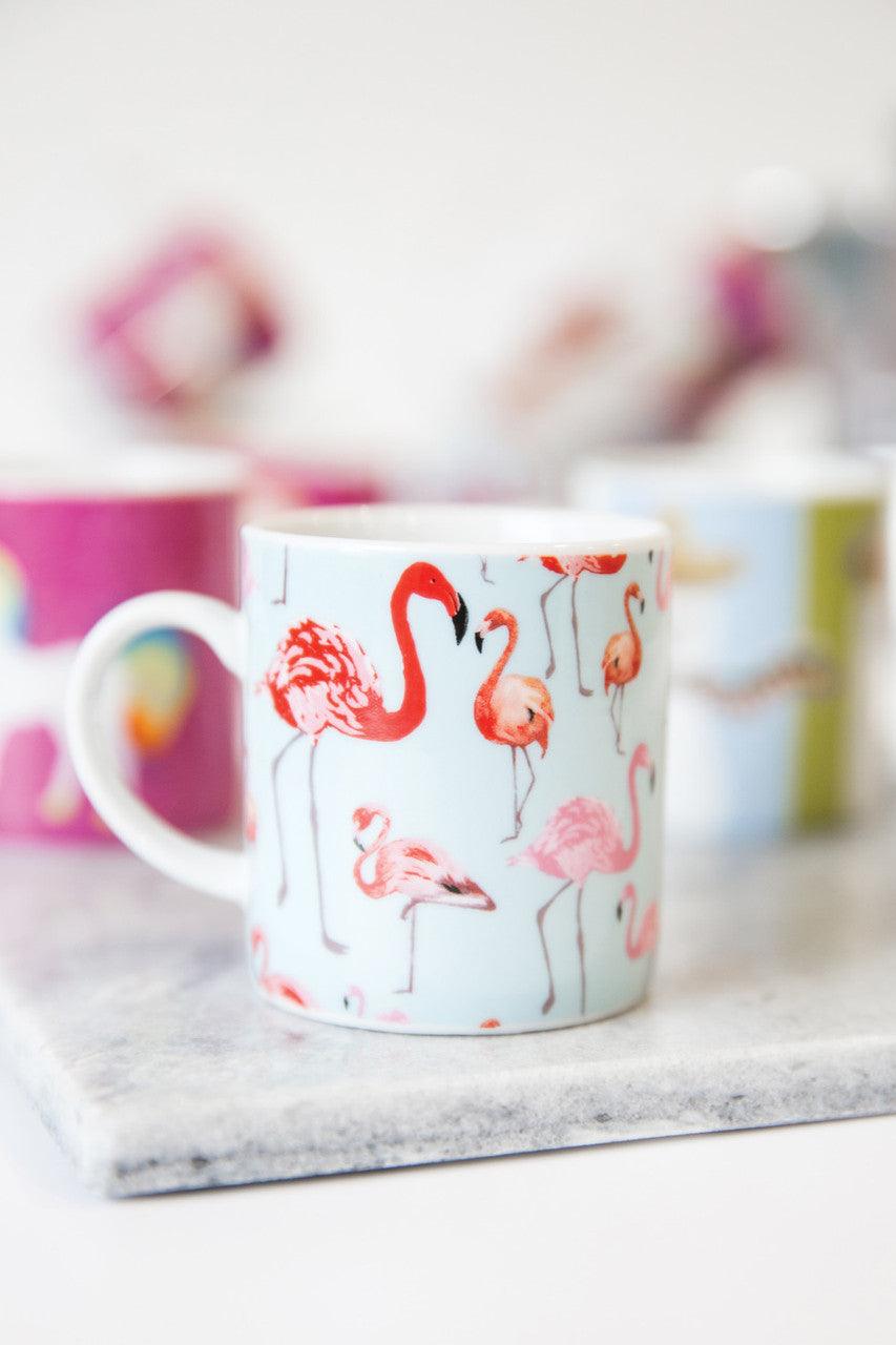 KitchenCraft 80ml Porcelain Flamingo Espresso Cup - RUTHERFORD & Co