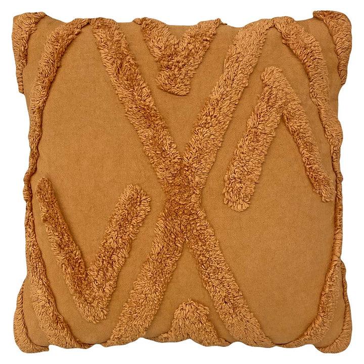 Kamjo Geometric Tufted Cushion Ginger - RUTHERFORD & Co
