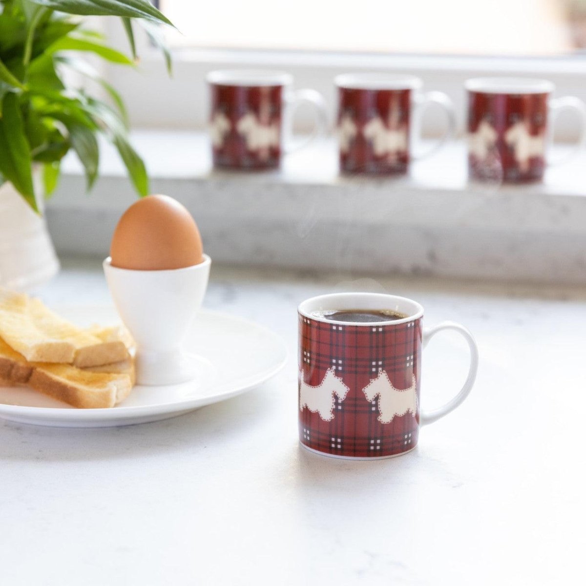 KitchenCraft 80ml Porcelain Scottie Dog Espresso Cup - RUTHERFORD & Co